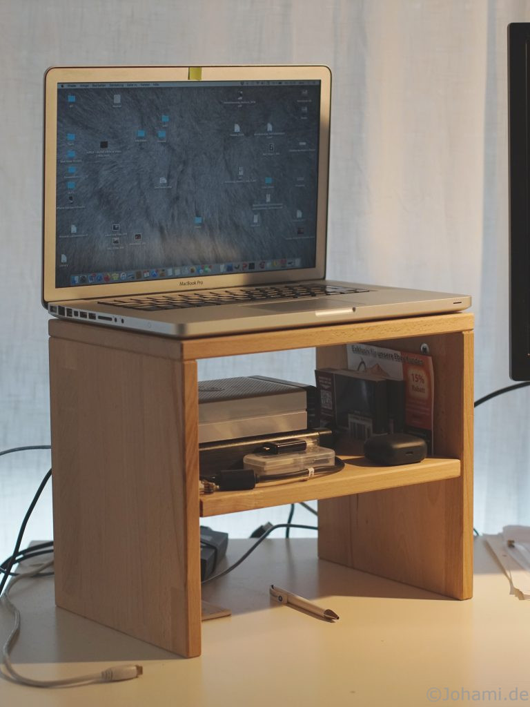 das Vorprojekt zur Übung: Eine Laptoperhöhung.
